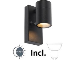 Buitenlamp Sense incl. LED 1 lichts dag nacht sensor zwart