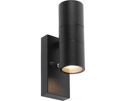 Buitenlamp Sense incl. LED 2 lichts dag nacht sensor zwart