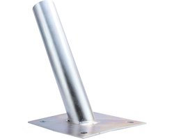 Buitenlamp voor straat en tuin met grijze polycarbonaat behuizing