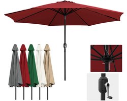 Buitenparasol 3,5 m modulair – Robuust staal frame met UV-bescherming, rood