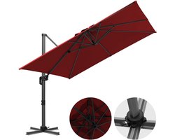 Buitenparasol Rood – Waterafstotende doek