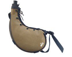 Buitensport kampeerketel, taille-vormige waterkoker, draagbare woestijnketel, trainingsketel, bruin