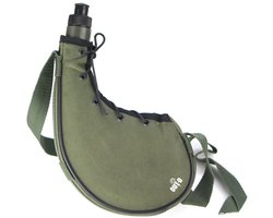 Buitensport kampeerketel, taille-vormige waterkoker, draagbare woestijnketel, trainingsketel, grasgroen