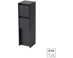 Buitenstopcontact op Zuil - IP44 Waterdicht - 2 Stopcontacten