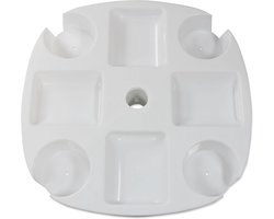 Buitentafel voor parasols - 4 drankhouders en ladesleuven - voor strand- en terrasparasols