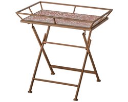Buitentafeltje Butler Tray Rosso Metaal
