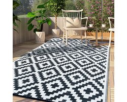 Buitentapijt Waterdicht Tuintapijt - 120x180CM - Lichtgewicht Terrasmat - Ultraviolet Bescherming Draagbaar Tapijt - Gemakkelijk te Reinigen Tapijt - Buiten Binnen Gerecycled Plastic Balkontapijt - Geschikt voor Picknick Strand BBQ
