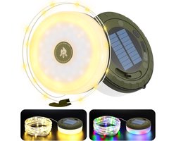 Buitenverlichting-kamperen lamp-2 in 1 oplaadbare buitenlamp - met 8 standen-Buitenverlichting-32,8ft waterdichte draagbare buitenlamp-Zonne-energie en USB-oplaadfunctie - Kamperen, wandelen en buitenverlichting