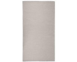 Buitenvloerkleed 80x150 cm Taupe - Weerbestendig en UV-bestendig Tuinmat