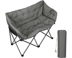 BukkitBow - Campingstoel / Bank - Voor 2 Personen - Gevoerde Zitting - Oxford stof - 300kg Capaciteit - met Draagbare Opberghoes
