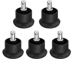 BukkitBow - Set Bureaustoel Glijders / Pootjes - Vaste Stoelpoot Vervangers - Anti Slip - 11mm - 5 Stuks
