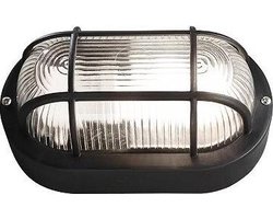 Bullseye (bulleye) lamp (zwart, E27, industriële look, waterdicht)