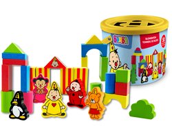 Bumba - Blokken - Blokkenton - Met vormenstoof - Inclusief 50 houten blokken