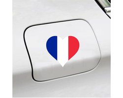 Bumpersticker - 12x11 - Hart Vlag Frankrijk