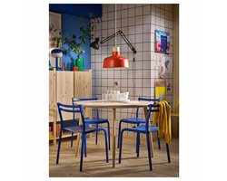 BUNKEFLO Hanglamp Rood/Berkenhout 36 cm - Stijlvolle Verlichting