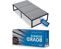 Bunkie Board - Matrasdrager Onderlegger - Matras Ondersteunen - Geluiddempend Ontwerp - 98x190cm - Grijs