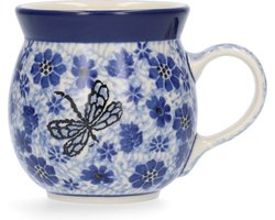 Bunzlau Castle | Boeren mok 240 ml - Dragonfly | Handgemaakt | Koffie beker | kop