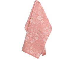 Bunzlau Castle | Theedoek Flowerbed Roze GOTS