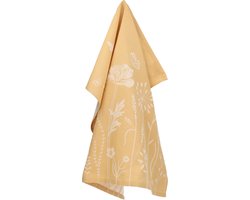 Bunzlau Castle | Theedoek Wild Flowers Geel| 65.00 x 65.00 cm