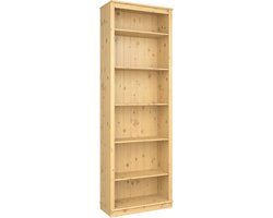 Buple wandkast , boekenkast 5 planken gebeitst gewaxt.