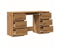 Burea tafel – Computer bureau – Kantoor tafel – Werk bureau – Artisan Eikenhout – 140x50x77 cm – Massief Hout – Stijlvol Design