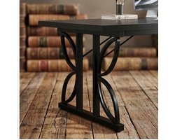 Bureau 180x80x75 cm Industrieel Groot Werkbureau – Computerbureau met Robuust Metalen Frame, Directiebureau, Vergadertafel en Thuiswerk Bureau Zwart – Extra Ruim & Stevig | Yesdeals