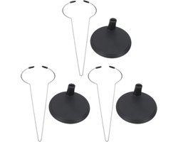 Bureau Accessoires - Display Rek - Figuren Tonen - Stevig PVC Frame - 3 Stuks - Transparant