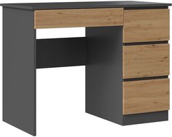 Bureau Antraciet Eiken kleur