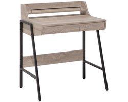 Bureau BROXTON Lichtbruin 77 cm 46 cm met opbergruimte