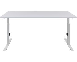 Bureau  Bureautafel - Gaming Bureau Verstelbaar Bureau - Wit blad - Wit onderstel - 200 x80 cm-- blad- onderstel- x80