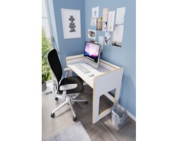 Bureau - Computer Tafel - Game Bureau - Bureau Verstelbaar - 90*53 cm - Wit