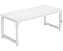 Bureau - Computerbureau - Lange bureau - Vergadertafel - Voor thuis of kantoor - Wit