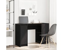 Bureau | Computerbureau | Tafel 120x42x76 cm spaanplaat zwart eikenkleurig