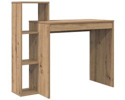 Bureau | Computerbureau | Tafel artisanaal eikenkleurig 100 x 40 x 90 cm Bewerkt hout