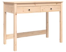 Bureau | Computerbureau | Tafel met lades 100x50x78 cm massief grenenhout
