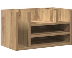 Bureau | Computerbureau | Tafel Organizer Zwart eiken 44.5 x 24 x 25 cm Bewerkt hout