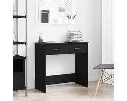 Bureau | Computerbureau | Tafel Zwart eiken 80 x 40 x 75 cm Bewerkt hout