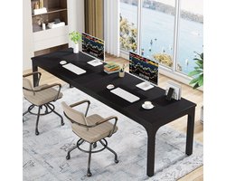 Bureau – Computertafel – Werktafel – Bureaublad – Schrijftafel – Extra Lang 199,9 cm – Duurzaam Gelamineerd Hout – Verstelbare Voetjes Voor Optimale Stabiliteit