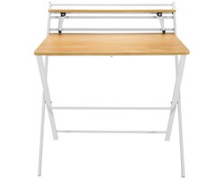 Bureau EASY CLAP 92 x 84 licht eiken / wit hjh OFFICE