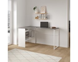 Bureau Function Plus 2 lades Wit/Oxid Beton - Giga Living