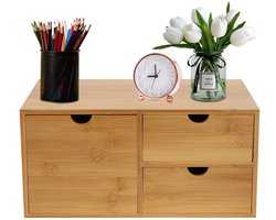 Bureau Kastje - Bureau Organizer - Organizer - Ladekastje - Ladekast - Lade - Bureau Organizer Lades - Bureauorganizer - Bureau Organizer Hout - Bureau - Bamboe - Bureau accessoires