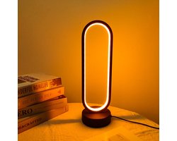 Bureau Lamp - Warm Licht - 5V - 3 Kleuren - Tafel Lamp - Sunset Lampen - Nacht Lamp - Slaapkamer - Ovaal