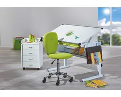 Bureau Matthijs met kantelbaar werkblad - wit - Interlink - Tekentafels - Wit - MDF - Tekentafels -