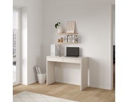 Bureau met Lades Beige - 100x40x76,5cm - Bureau Function Plus - Giga Living