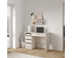 Bureau met Lades Beige - 109x49x75,5cm - Bureau Function Plus - Giga Living