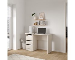 Bureau met Lades Beige - 110x49x76cm - Bureau Function Plus - Giga Living