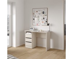 Bureau met Lades Beige - 110x49x76cm - Bureau Function Plus - Giga Living