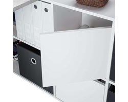 Bureau met meerdere posities - Hoekbureau Studietafel - Thuiswerken Organiseren - Omkeerbaar met opbergruimte