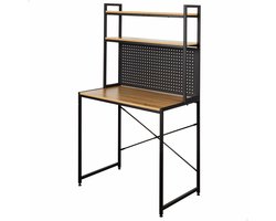 Bureau met planken Max Home Staal Melamine spaanderplaat 84 x 148 x 50 cm