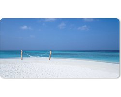 Bureau onderlegger - Muismat - Bureau mat - Strand - Hangmat - Lucht - 80x40 cm